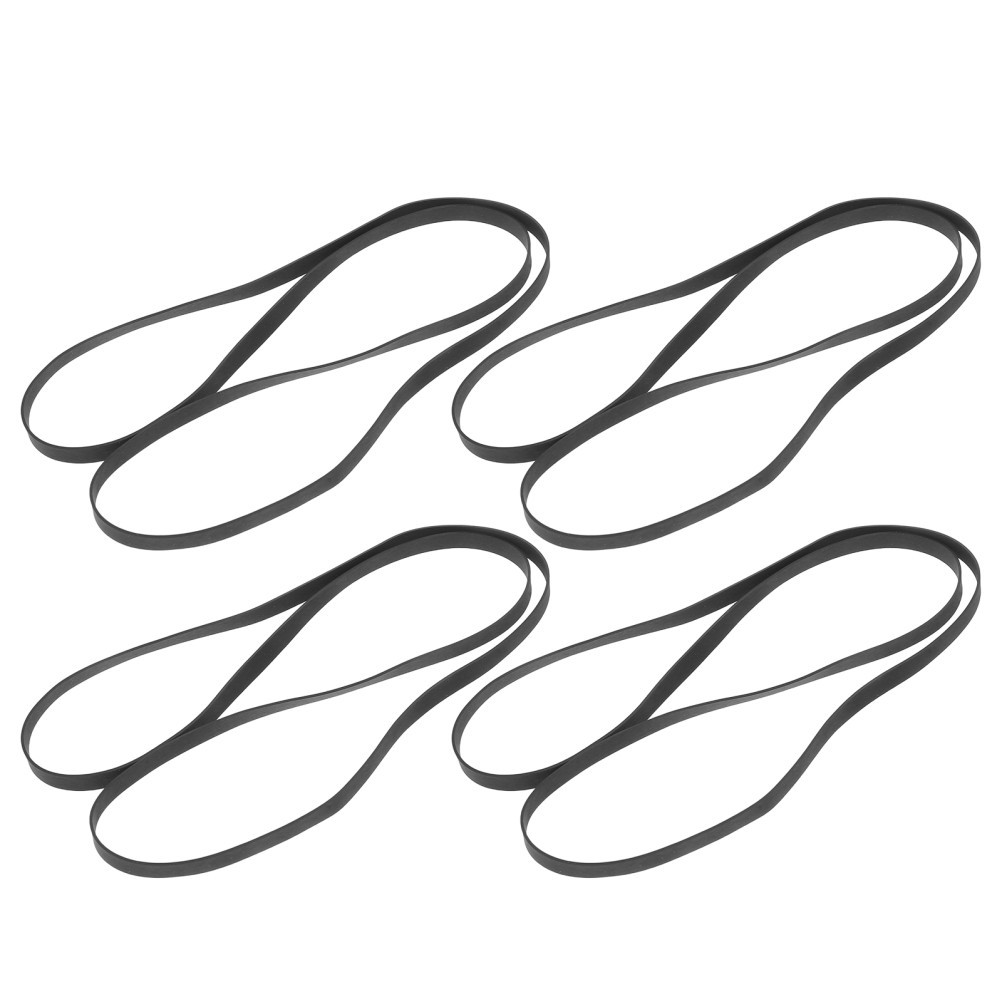 4Pcs Flat Rubber Belt for Turntable Drive Replacement in Vintage Audio Equipment