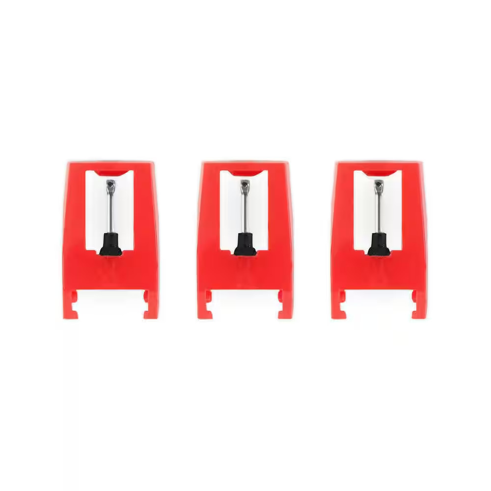Turntable Replacement Needles for Record Players (3-Pack)