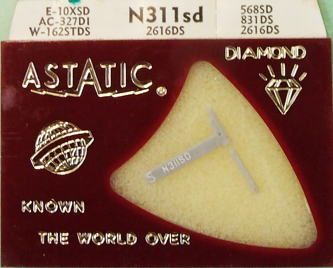 ASTATIC 311-SD Record Needle EV2616DS for EV 117D 131, MOTOROLA SK100-4,358-DS73