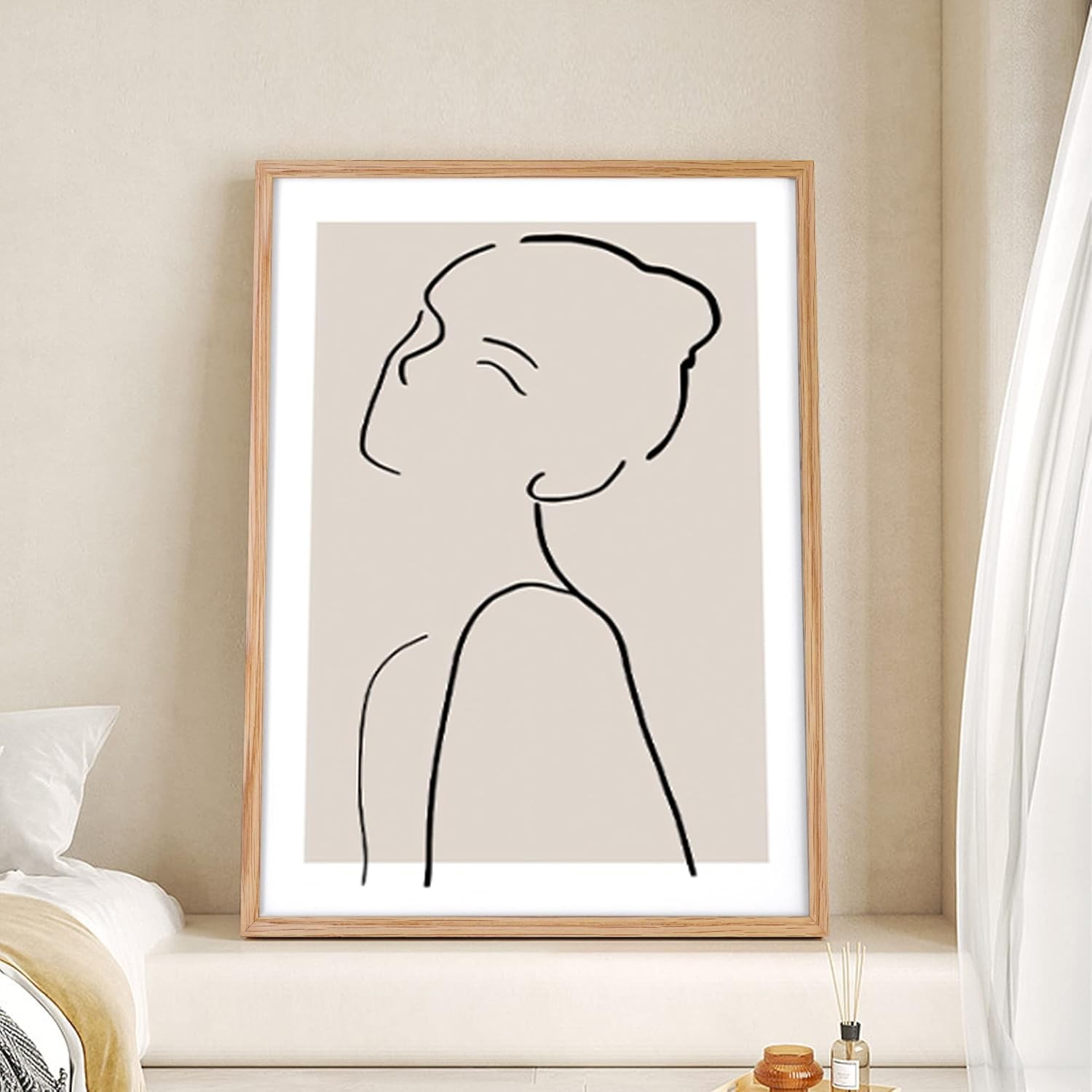 18×24 Picture Frame, Solid Oak Wood 18 x 24 Frame for Wall, – 1P,