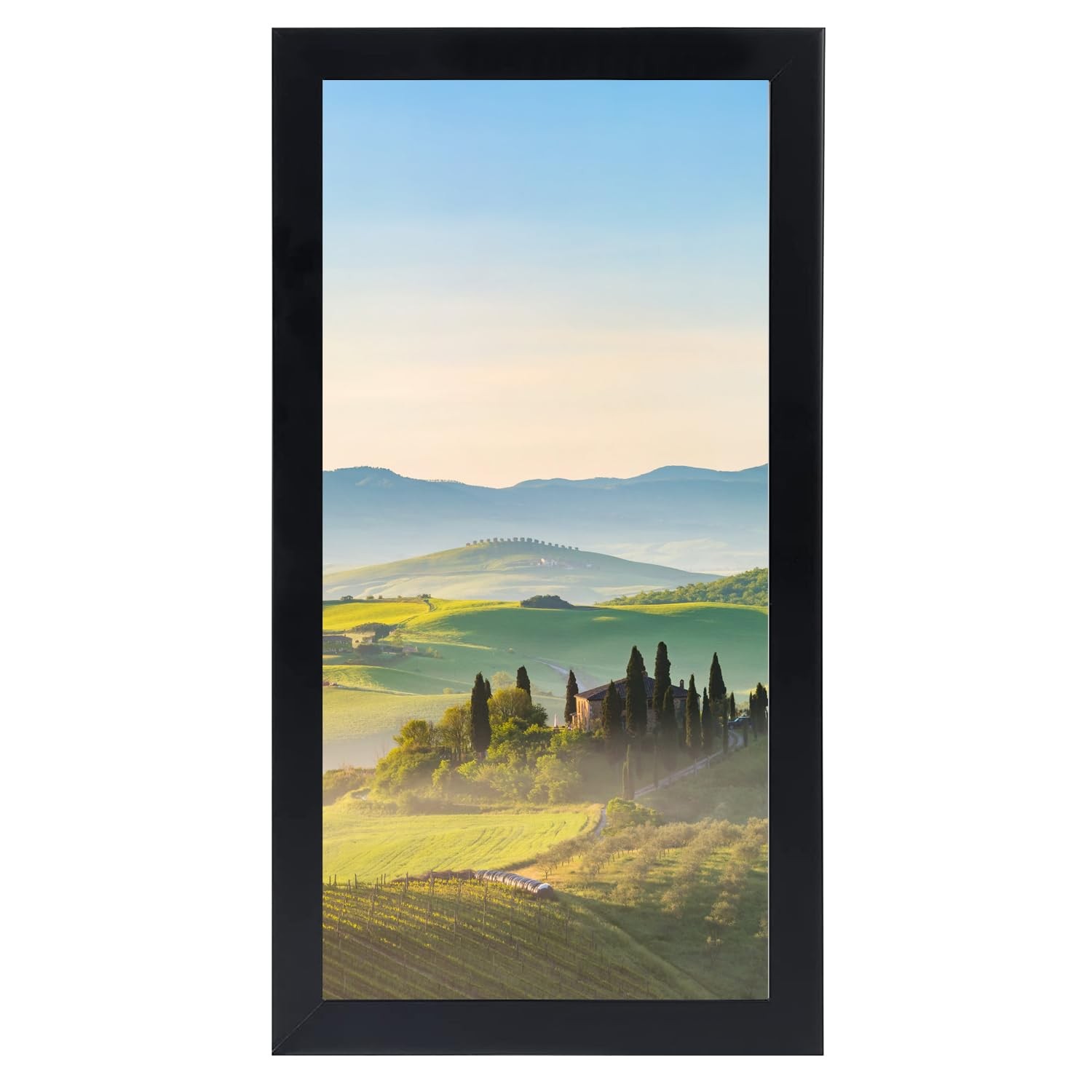 HUKONHEP 8×15 Black Picture Frames, Photos Frame with 8″x15″,