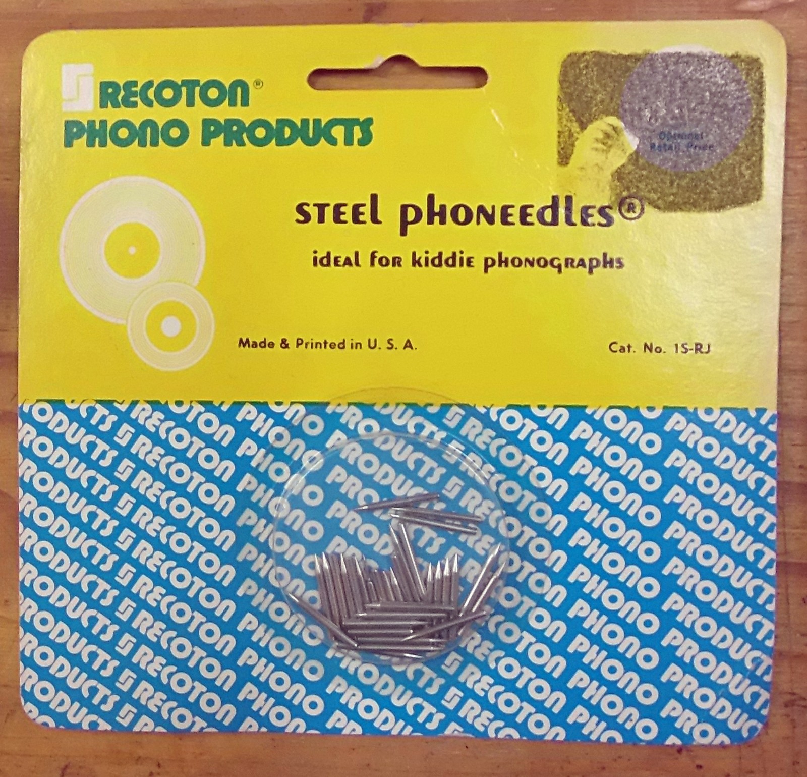 25 RECOTON PHONOGRAPH STEEL NEEDLES 78 RPM NEEDLE FOR SET-SCREW CARTRIDGES