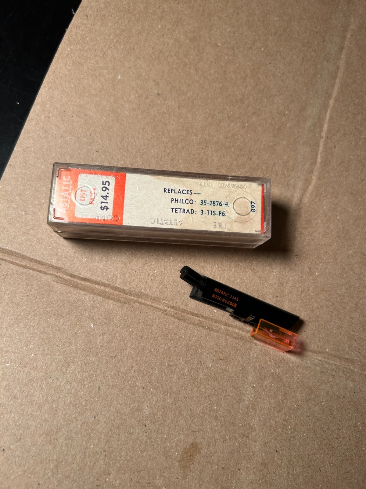 PHONOGRAPH CARTRIDGE N730 Needle ASTATIC 1141
