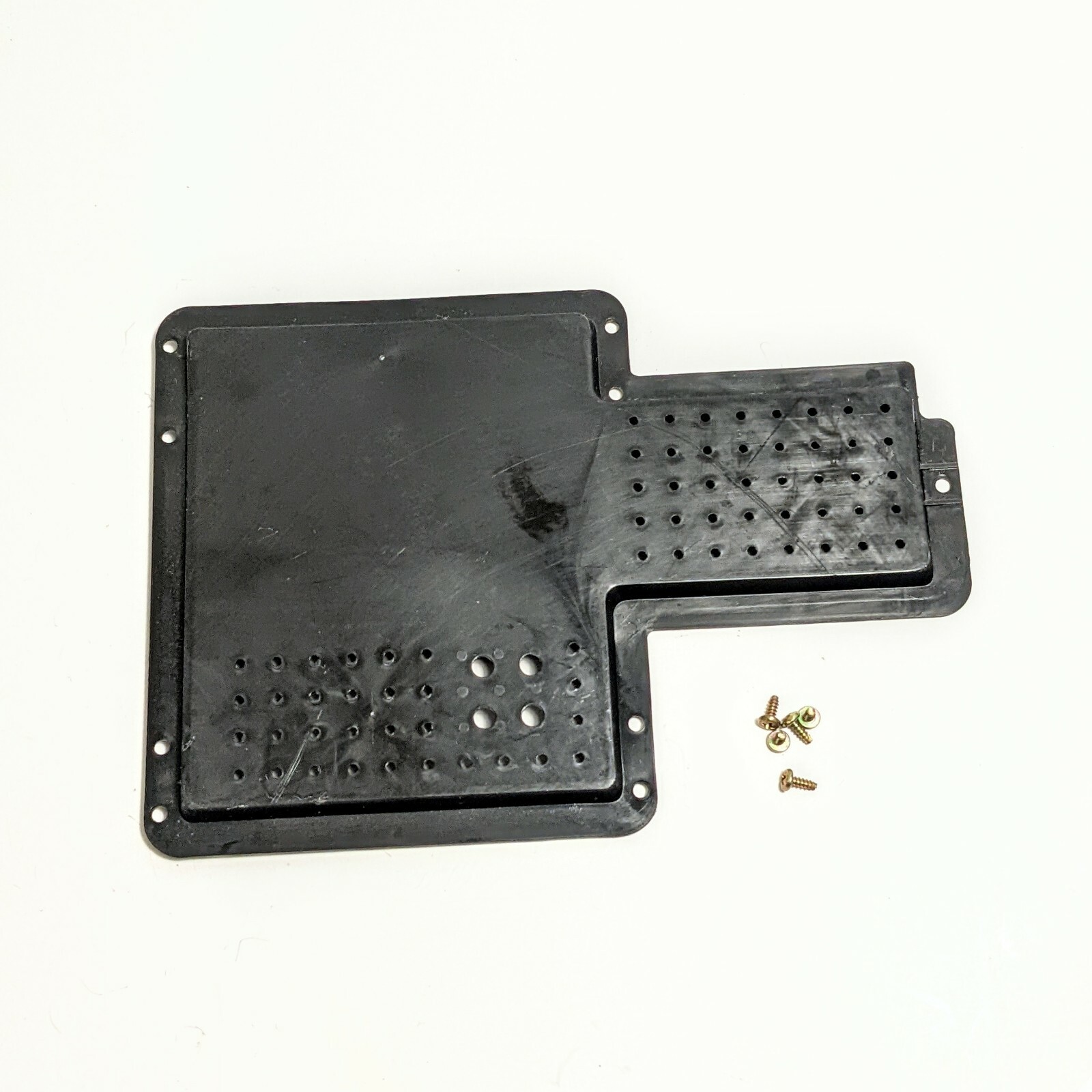Realist LAB-395 42-2977 Turntable Parts Bottom Black Plastic Cover And Screws