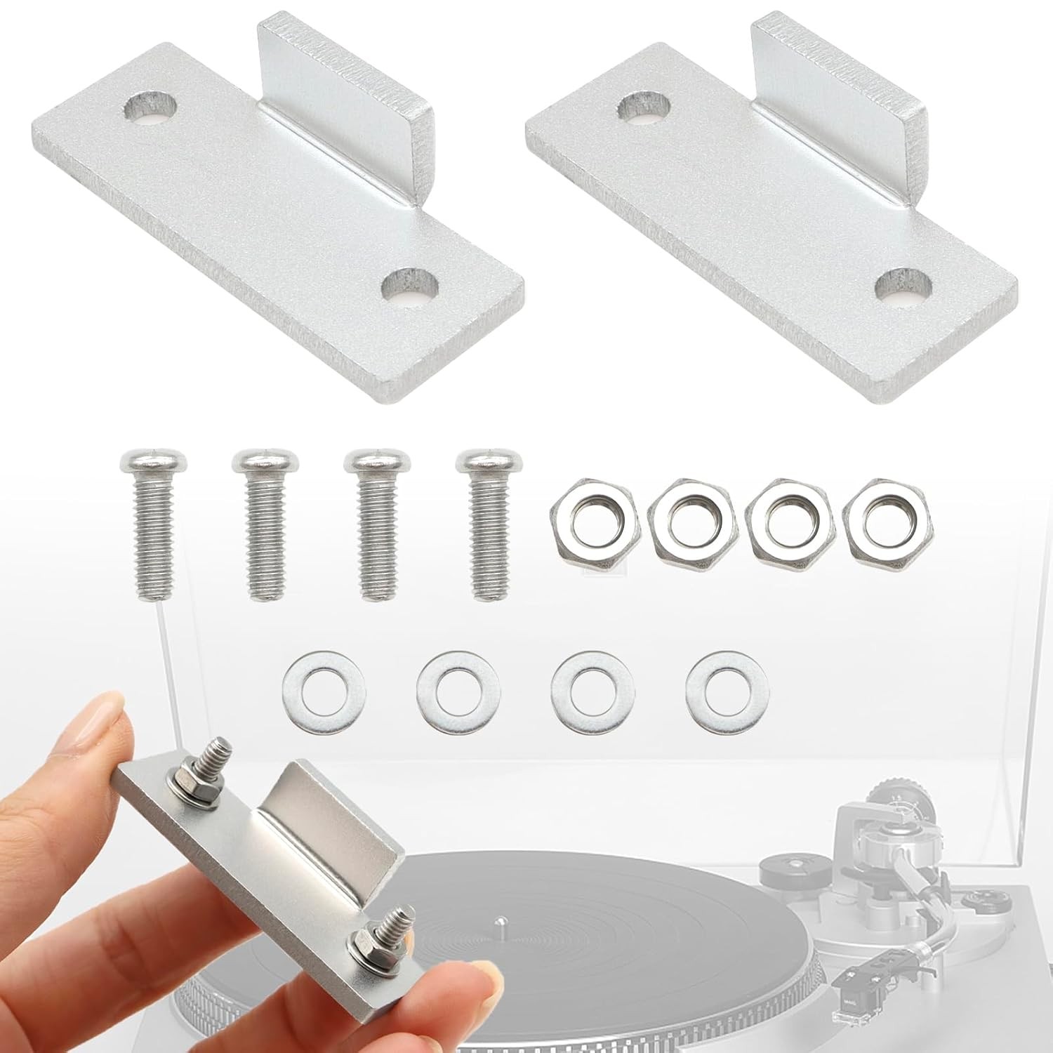 Turntable Dust Cover Hinges – Repair Tabs and Hinge Brackets for Technics SL-D2