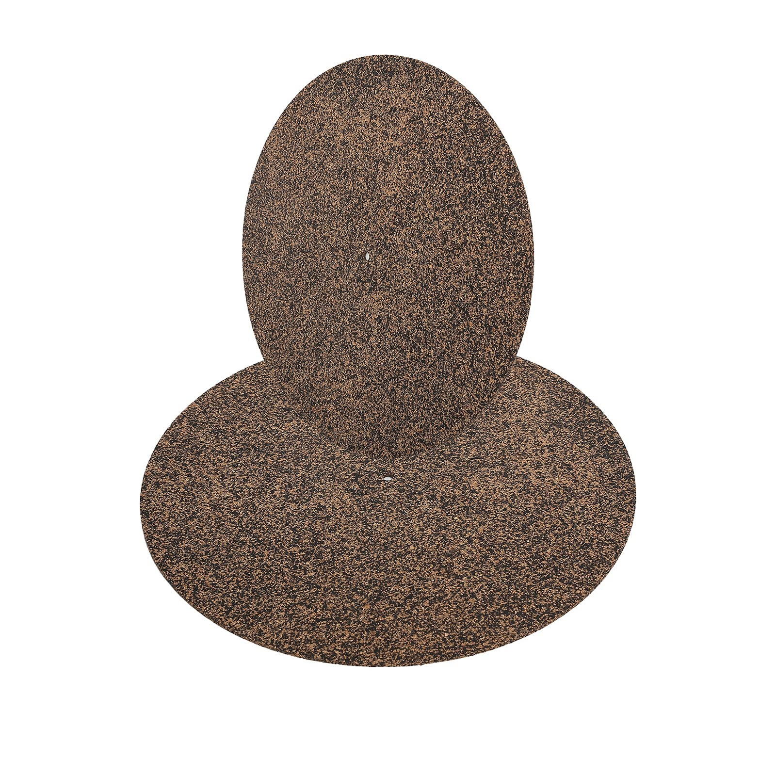 Turntable Platter Mat Black Rubber Cork Design,12 Inch Silicone black