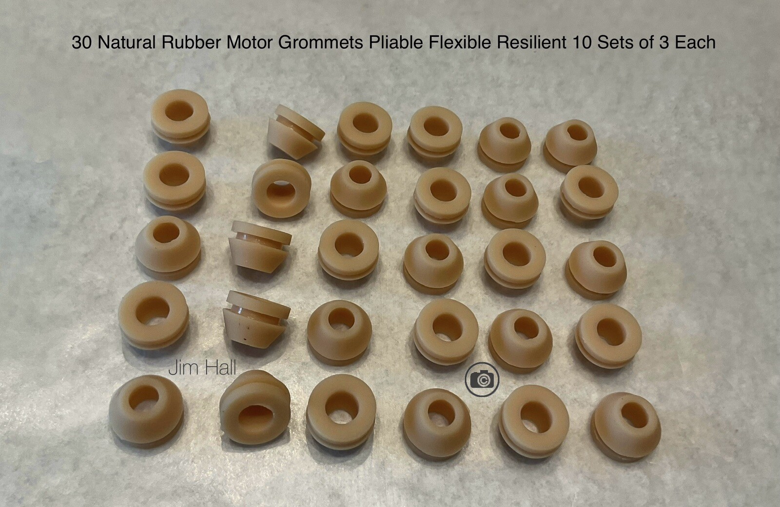 30 Natural Rubber Motor Grommets Thorens & RCA RP168 & RP190 & Juke Box, Players
