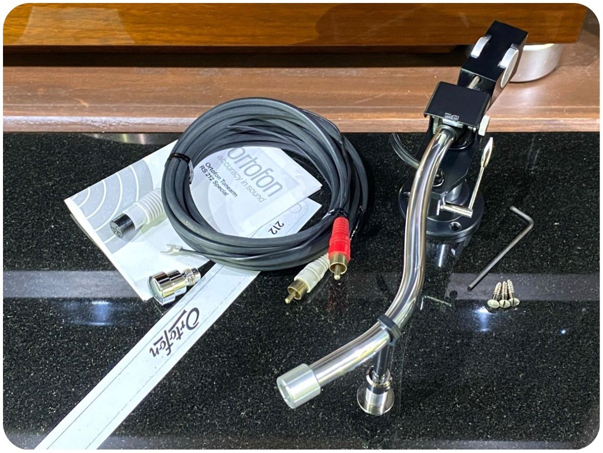 Ortofon RS-212 Special Tonearm S-Shape Detachable Headshell Damped Cueing Lifter
