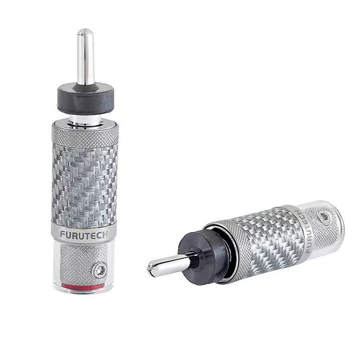 FURUTECH High-end grade banana plugs, set of 2, CF-202 NCF Plus (R)