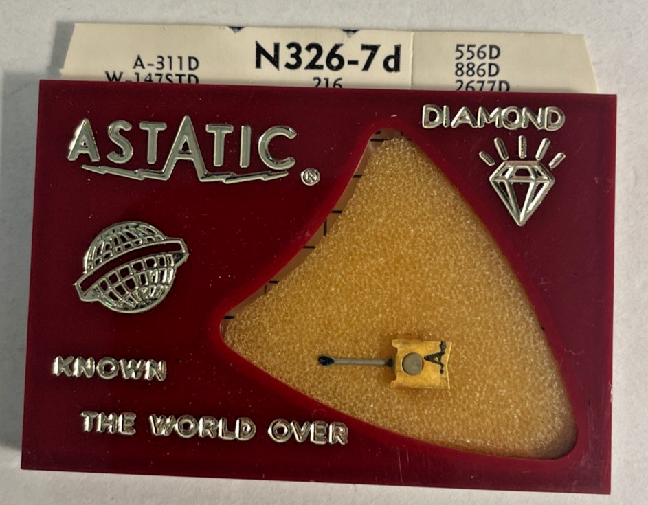 Astatic Record Player N326-7d Diamond Album Player Replacement Needle