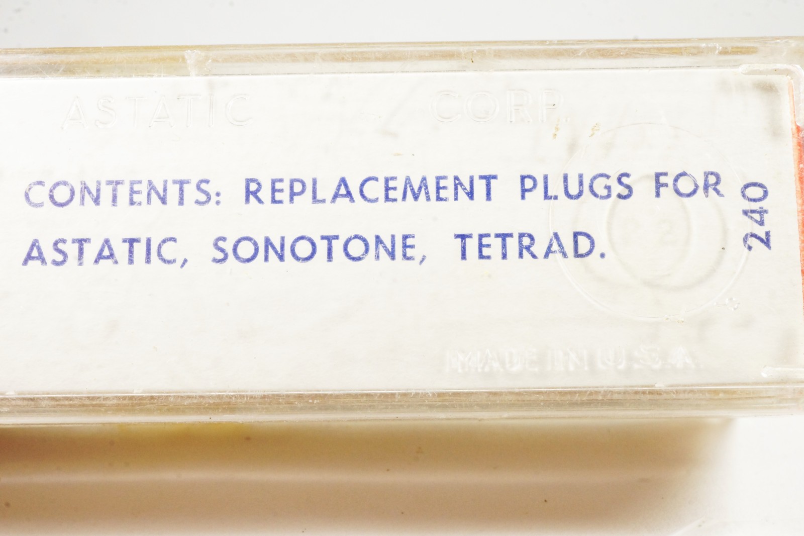 NOS Astatic Kit No.7 Cartridge Replacement Plugs for Astatic Sonotone Tetrad x3