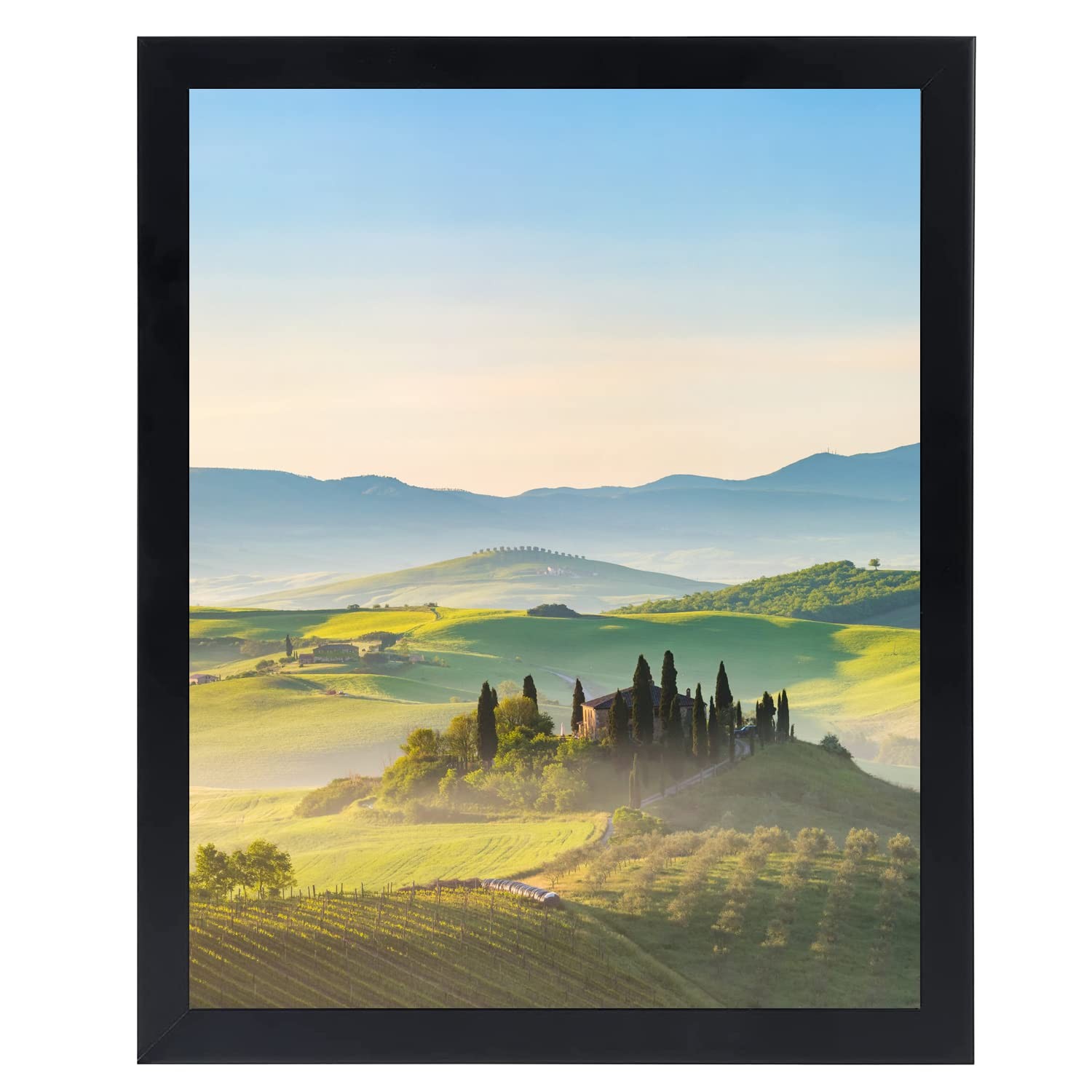 HUKONHEP 15×24 Black Picture Frames, Photos Frame with 15″x24″,