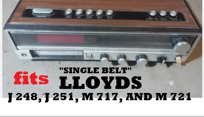 SINGLE BELT FITS LLOYDS 1970’S 8 TRACK PLAYER J-248 J-251 M-717 M-721 (1-BELT)!!
