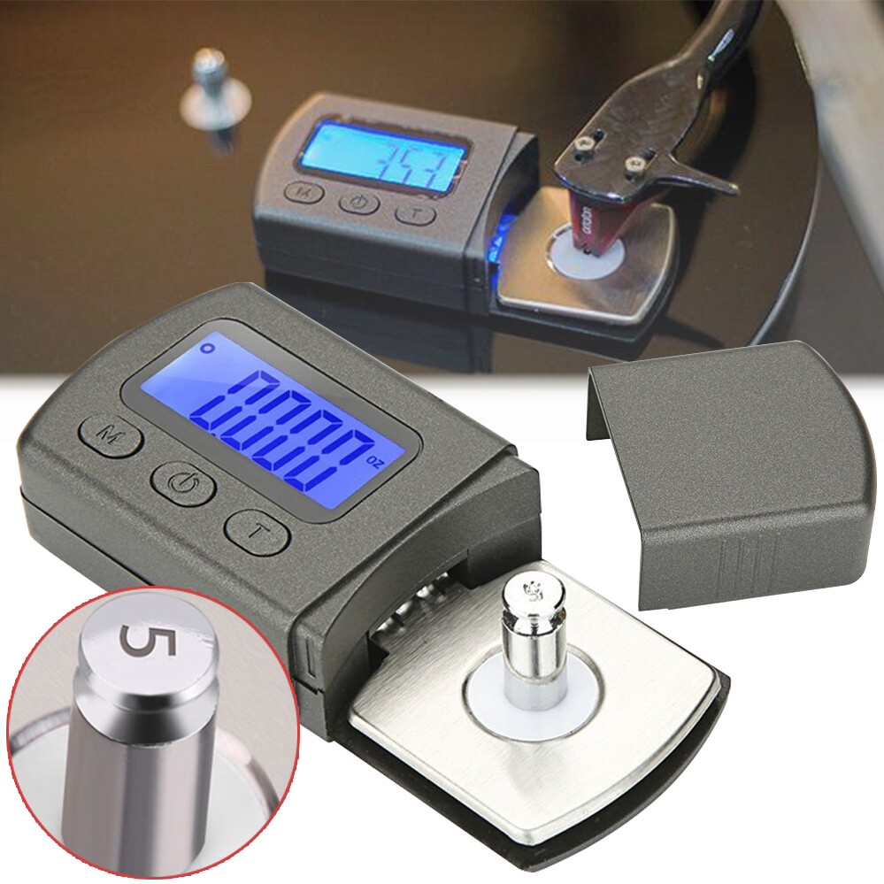 Digital LCD Cartridge Scale Gauge 0.01g/5.00g Turntable Stylus Force Scale Gauge