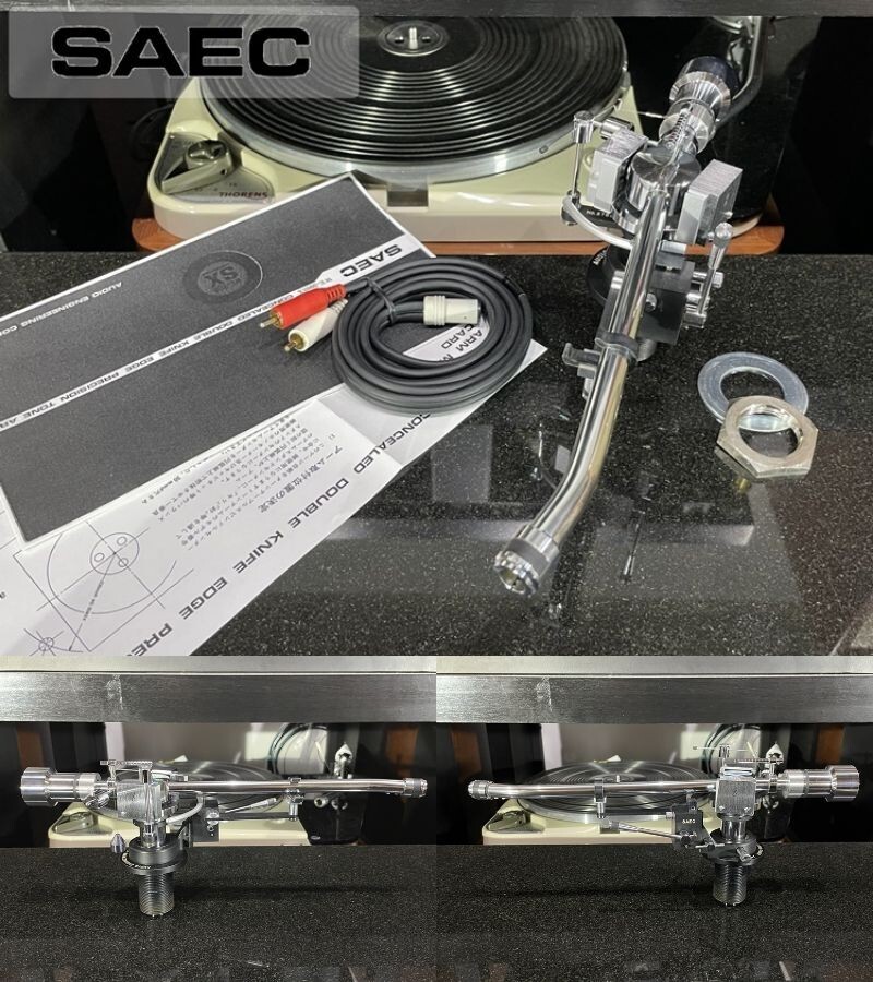 SAEC WE-308SX tone arm with PHONO Cable Used Mint
