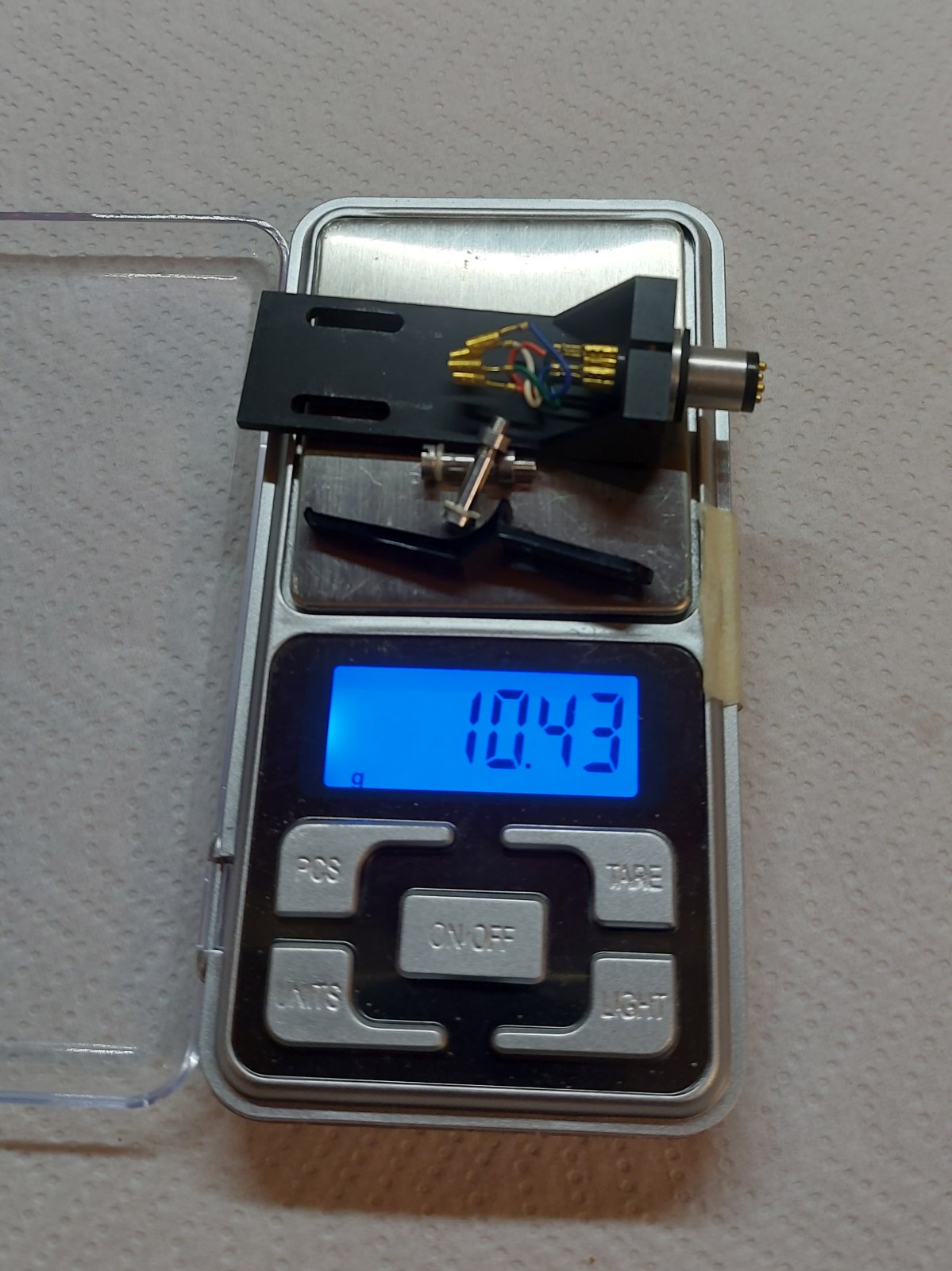 PIEZO – CARBON FIBER SHELL – ADJUSTABLE AZIMUTH – GOLD PINS – 10.43g – TOP