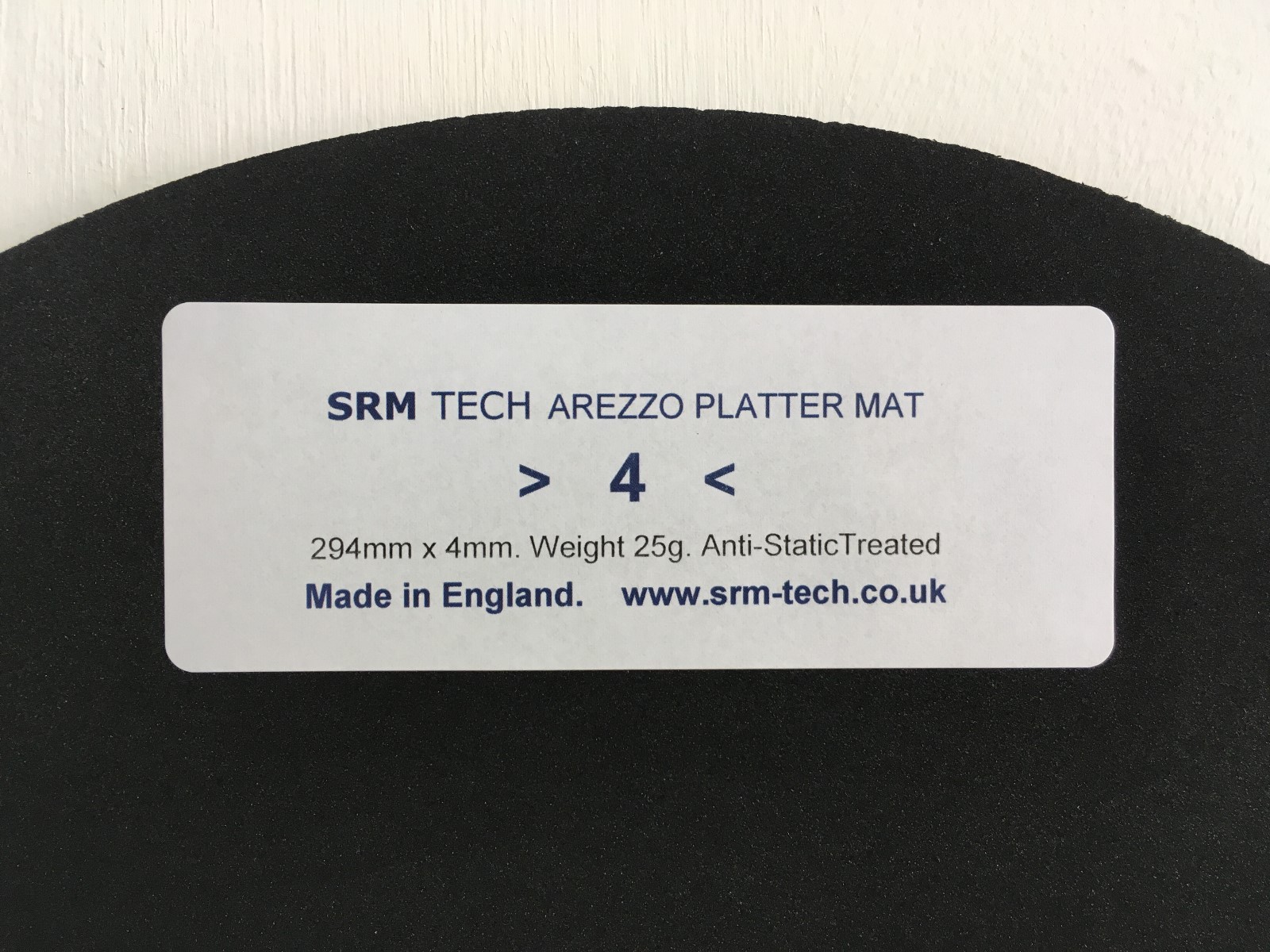 NEW SRM TECH 4MM AREZZO PLATTER MAT – INTRO. OFFER FREE £19 PLATTER DAMPER !!