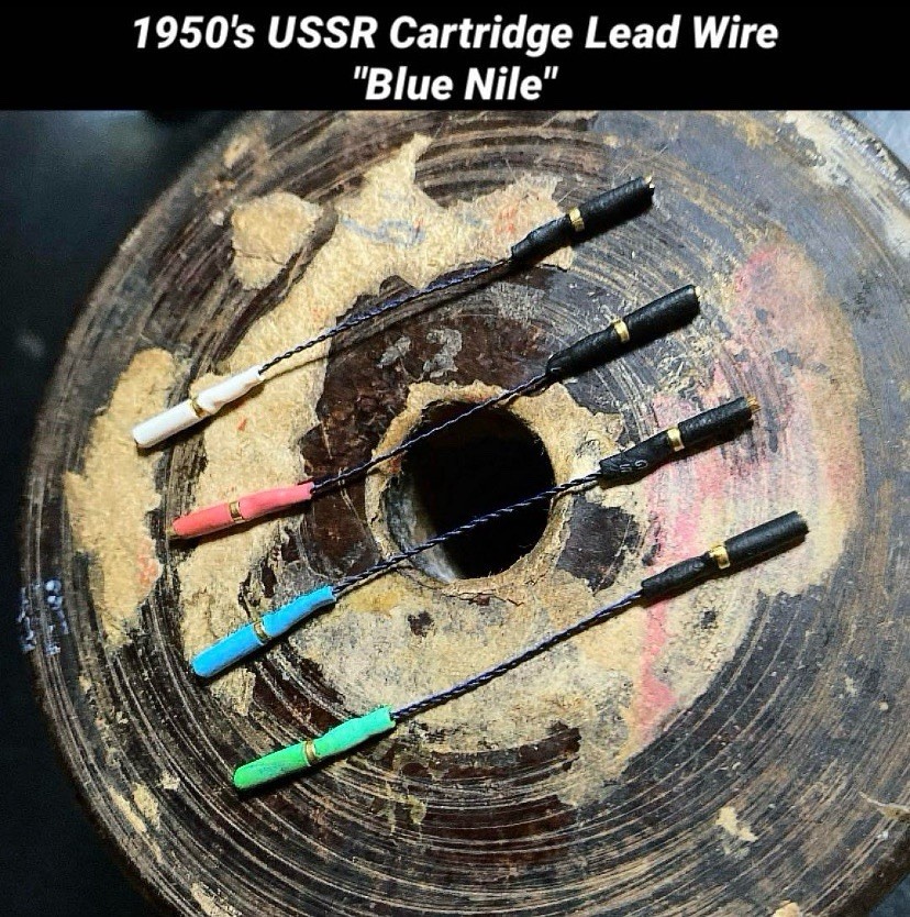 Head Shell Lead Wire Vintage 1950’sUSSR Soviet Wire”Blue Nile”
