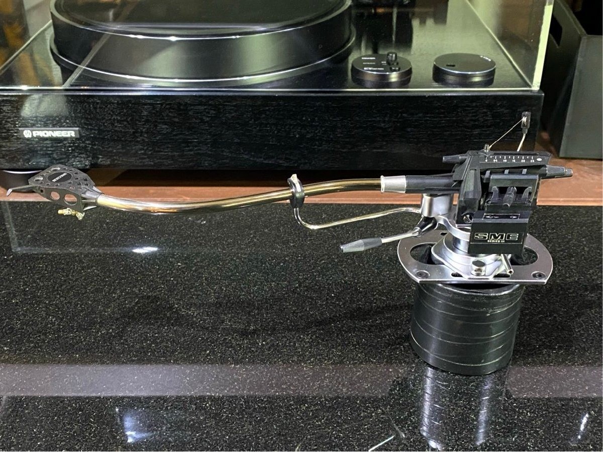SME 3009 Series III Tonearm Titanium Pipe Carbon Fiber Headshell Cleaned Japan