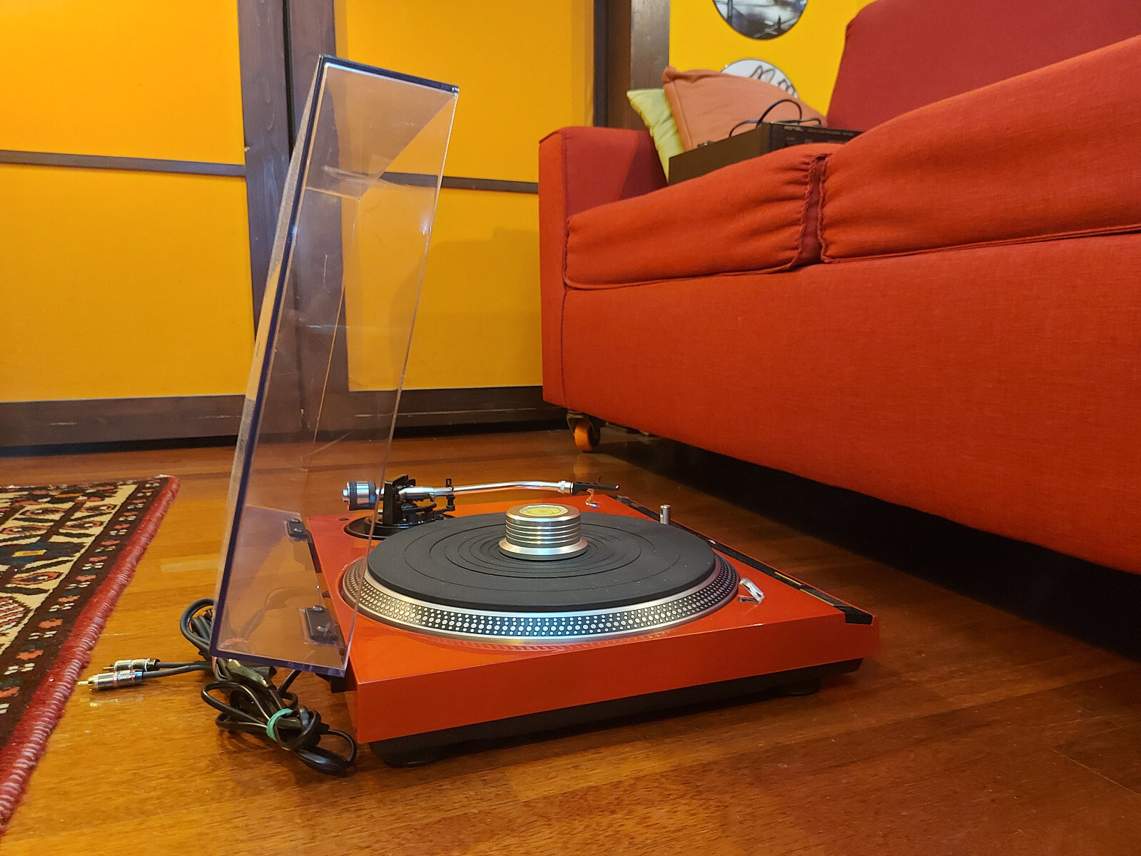 VERS. TECHNICS SL-1400 MK2 MKII 76° ZIPPERED HOOD REMOVABLE COVER