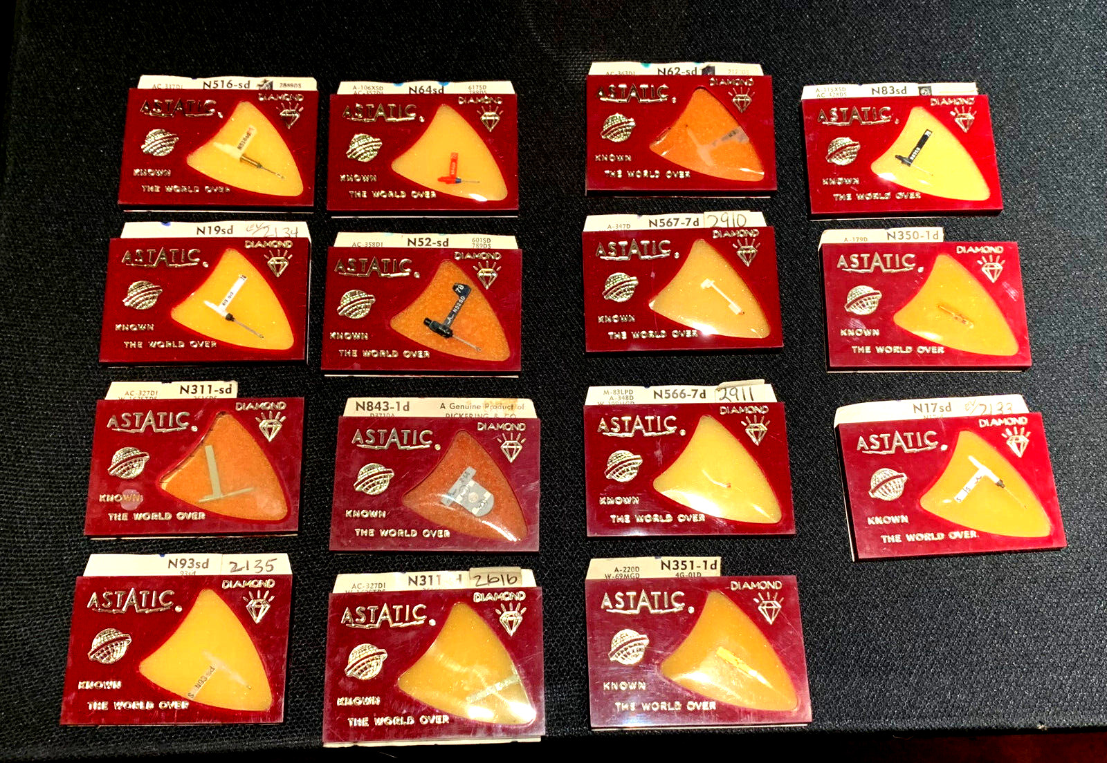 ~Vintage~ NOS Diamond Phonograph Stylus Needle Record Player Lot of 46