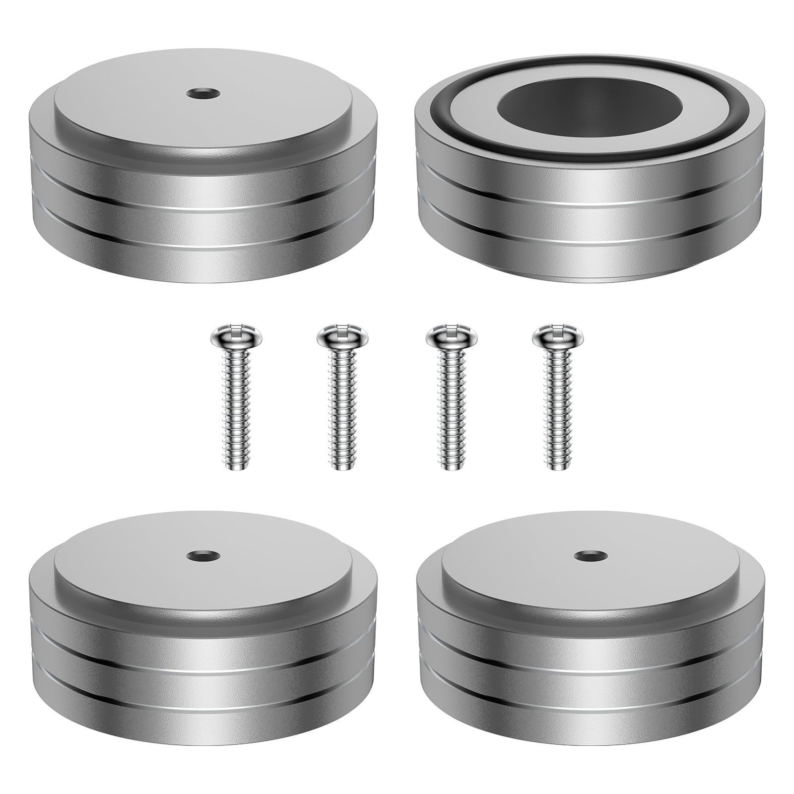 4 Pcs Turntable Feet Aluminum HiFi Turntable Isolation Feet Aluminum Stand Sp…