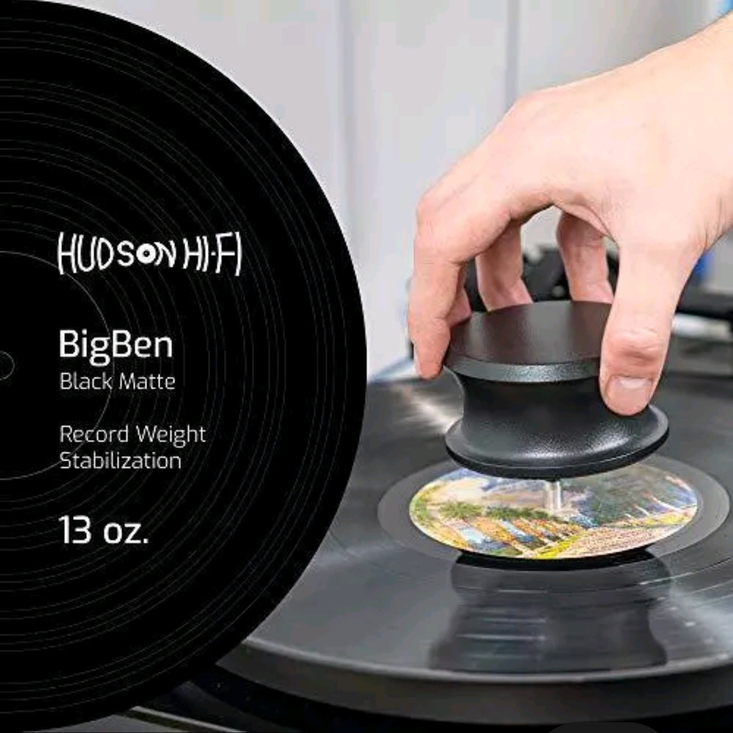 Hudson Hi-Fi BigBen Record Weight Stabilizer Big Ben black new fast ship!