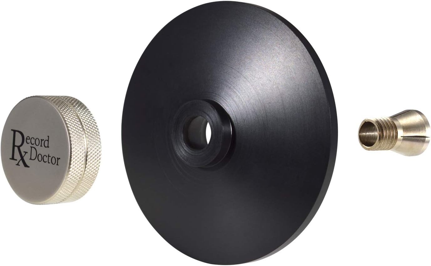 Stylish Black Silver Record Clamp for Turntables