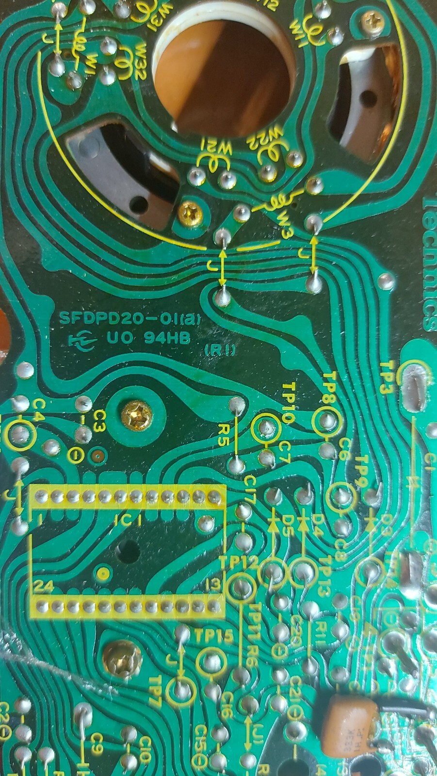 Technics SL D1 D2 D3 – ELECTRONIC BOARD PCB + MOTOR SFDPD20-01 – AN630U AN630 U