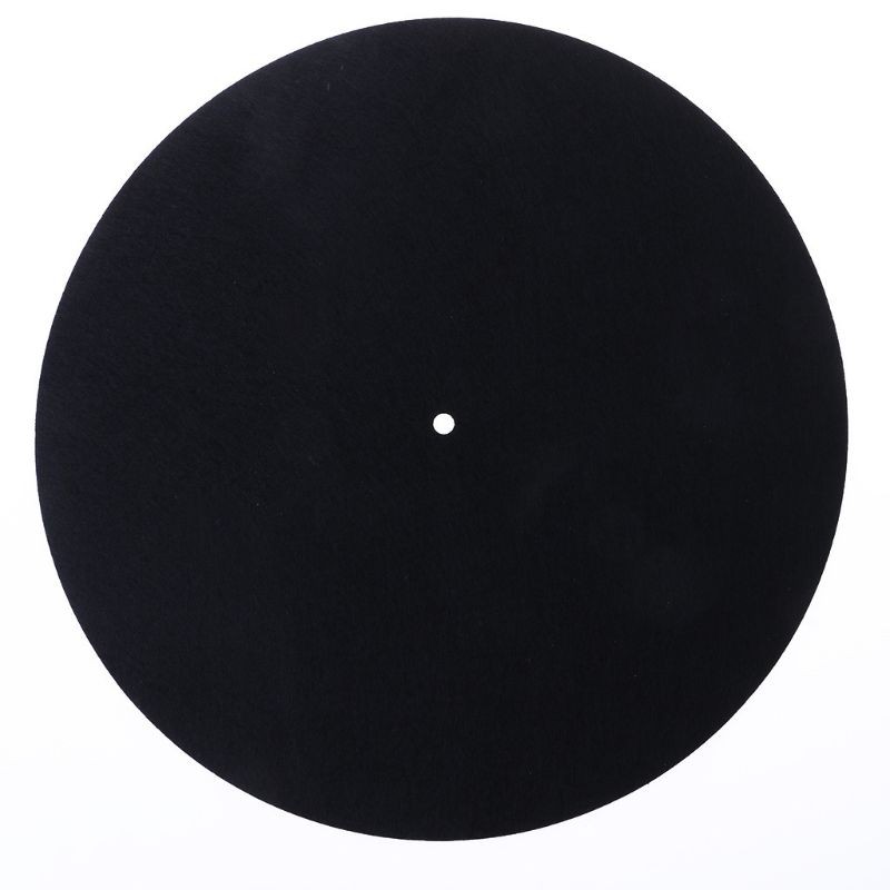 Black 3mm Thickness Turntable Mat for LP Vinyl Record Player Cushions Mat