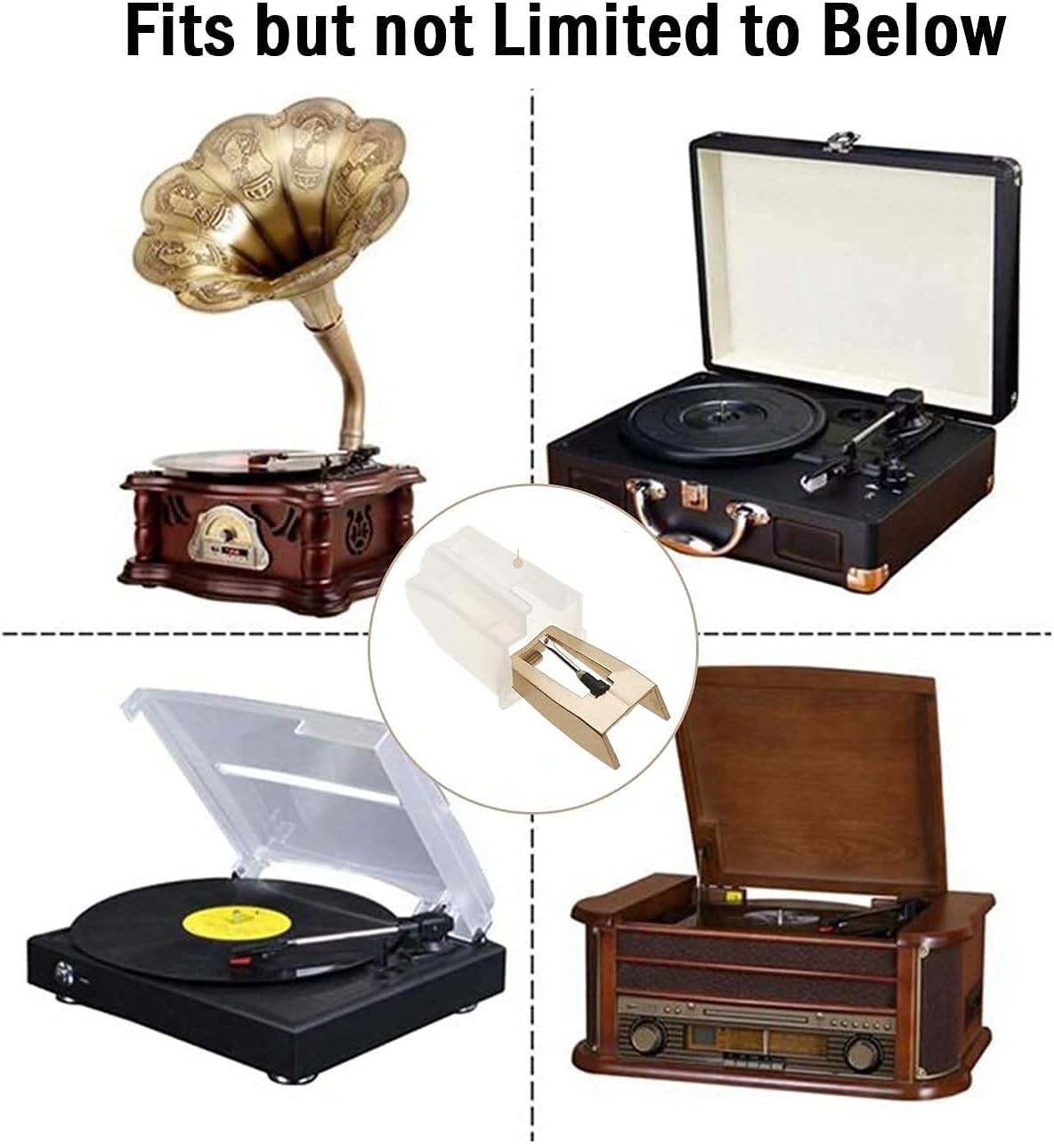 Record Player Needle, Upgraded Golden Needles Stylus