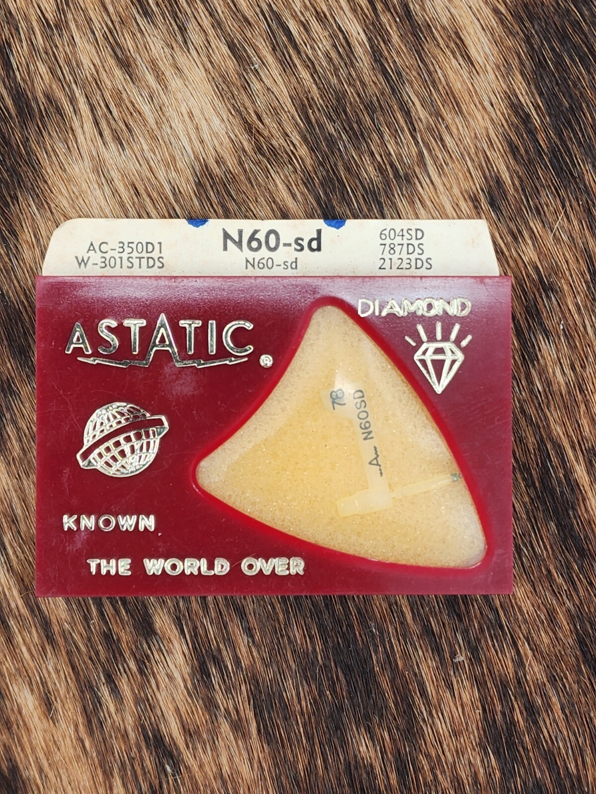 NOS Astatic For Records: Stereo-LP-78 Diamond Needle N60-SD 604SD 787DS, 2123DS