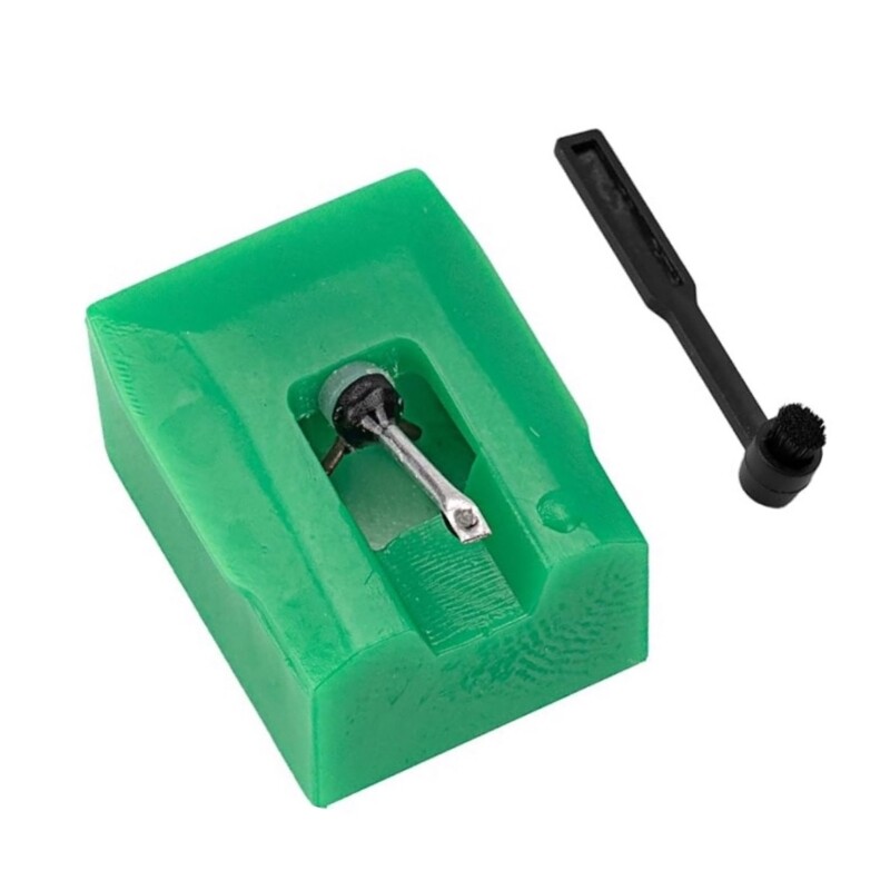 ATN95E Plastic Record Player Essential Diamonds Styluses Needle with Brush