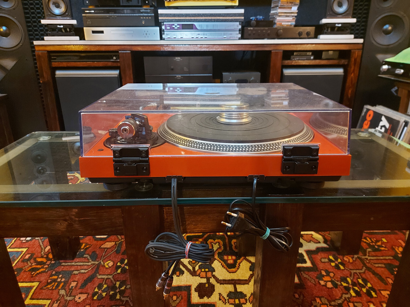 VERS. TECHNICS SL-1400 MK2 MKII 76° ZIPPERED HOOD REMOVABLE COVER