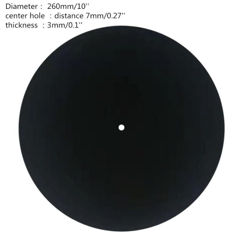 Turntable Felt Mat for LP Vinyl Record Player Mat No Modifications, No Trimming