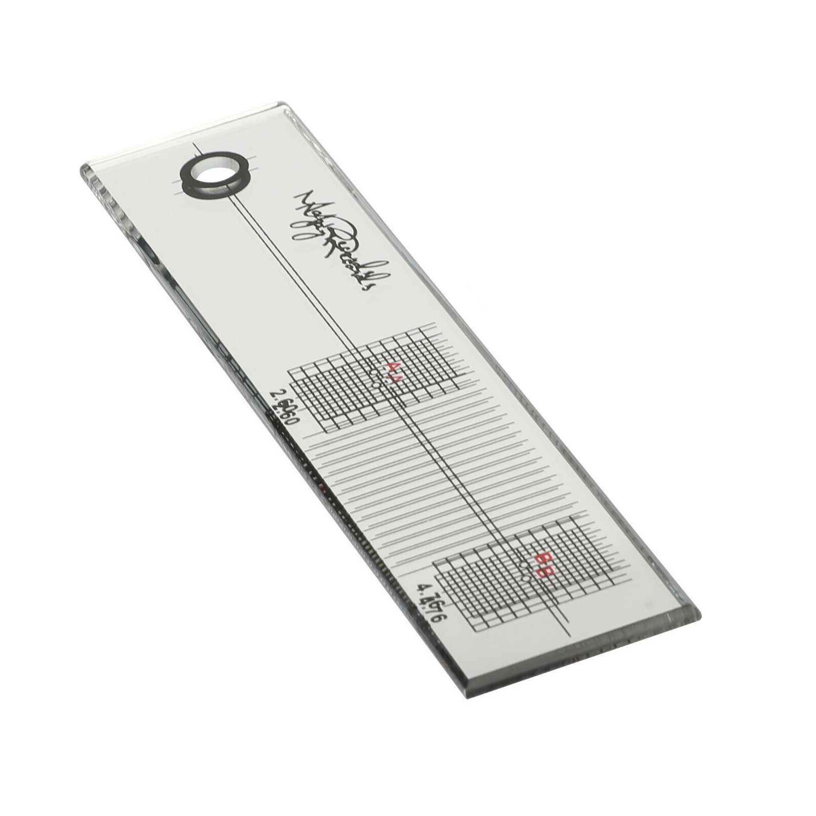 Cartridge Alignment Protractor Calibration Ruler LP Phono Stylus Record Vinyl