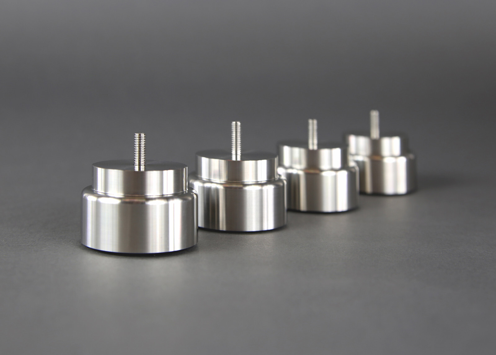 Set of 4 Feet Stand Feet Device Feet Turntable Feet M6 Stainless Steel