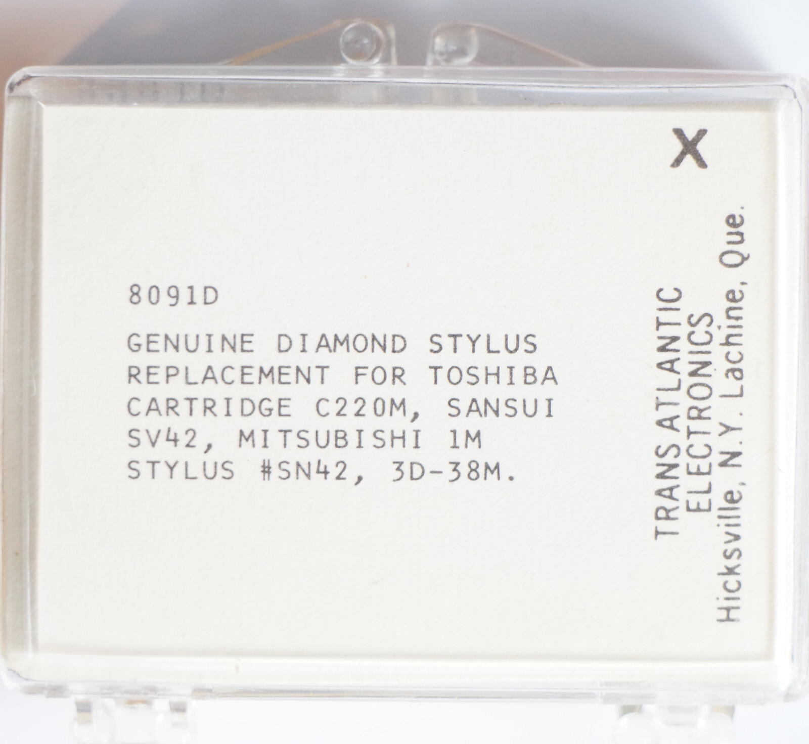 NOS Diamond Needle Stylus for TOSHIBA SANSUI MITSUBISHI SV42 SN42 C220MTAE 8091D