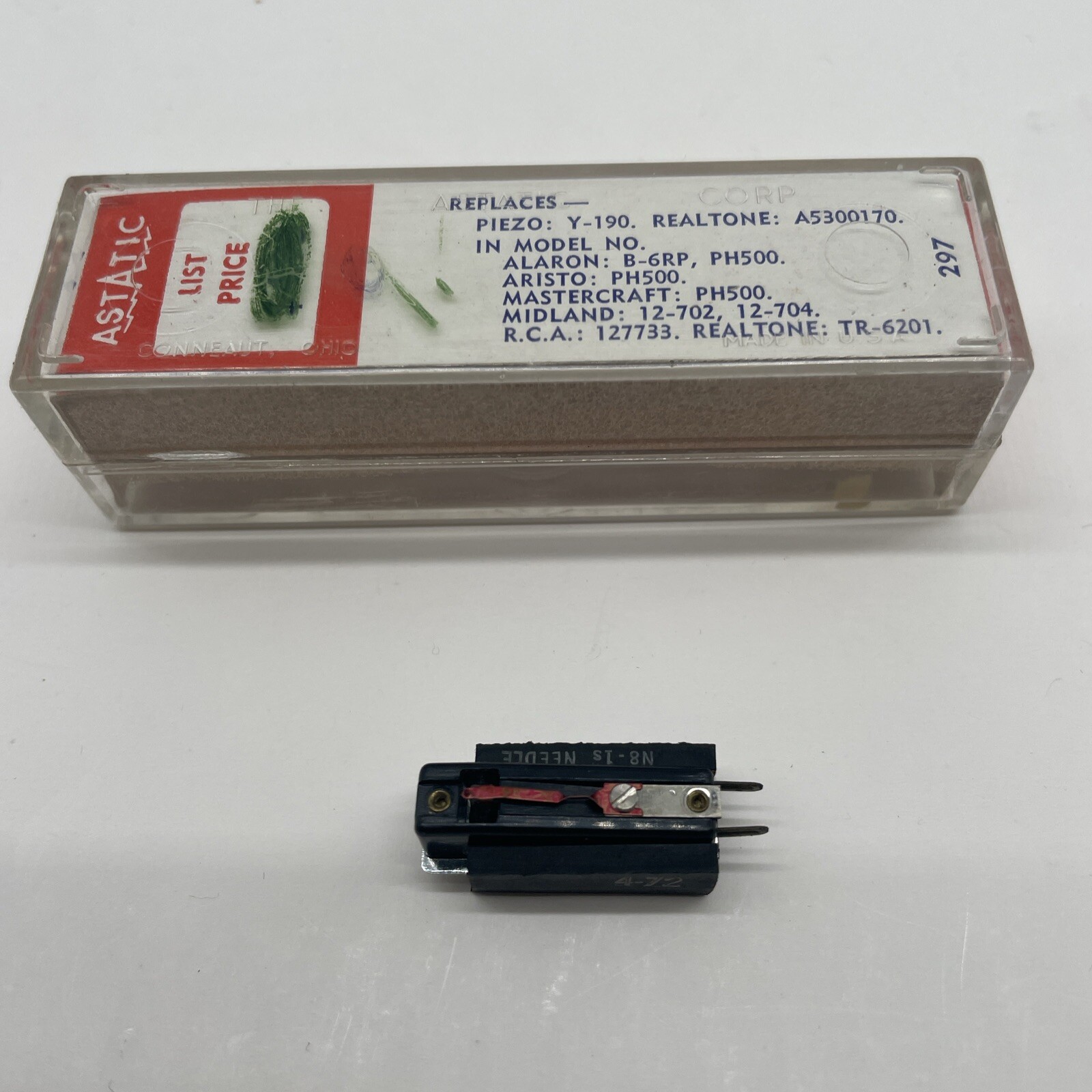 Astatic 608 Phono Cartridge For Piezo Realtone Midland RCA Alaron Mastercraft