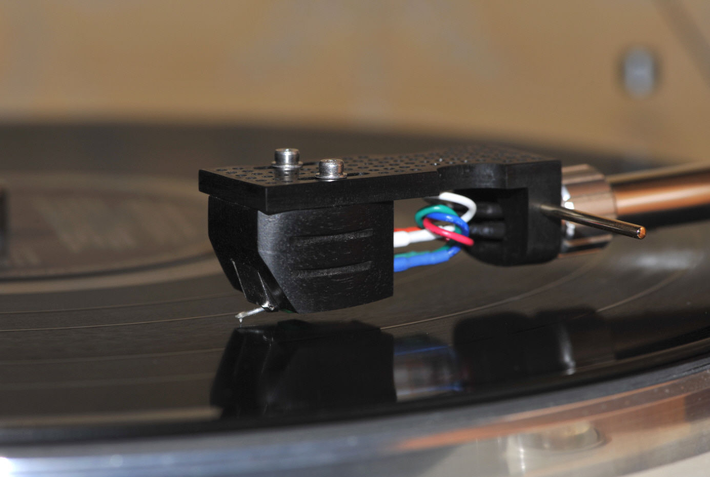 Ebony Wood BODY f. AudioTechnica AT-VM95 Cartridge MC Look Perfect Sound Improv.