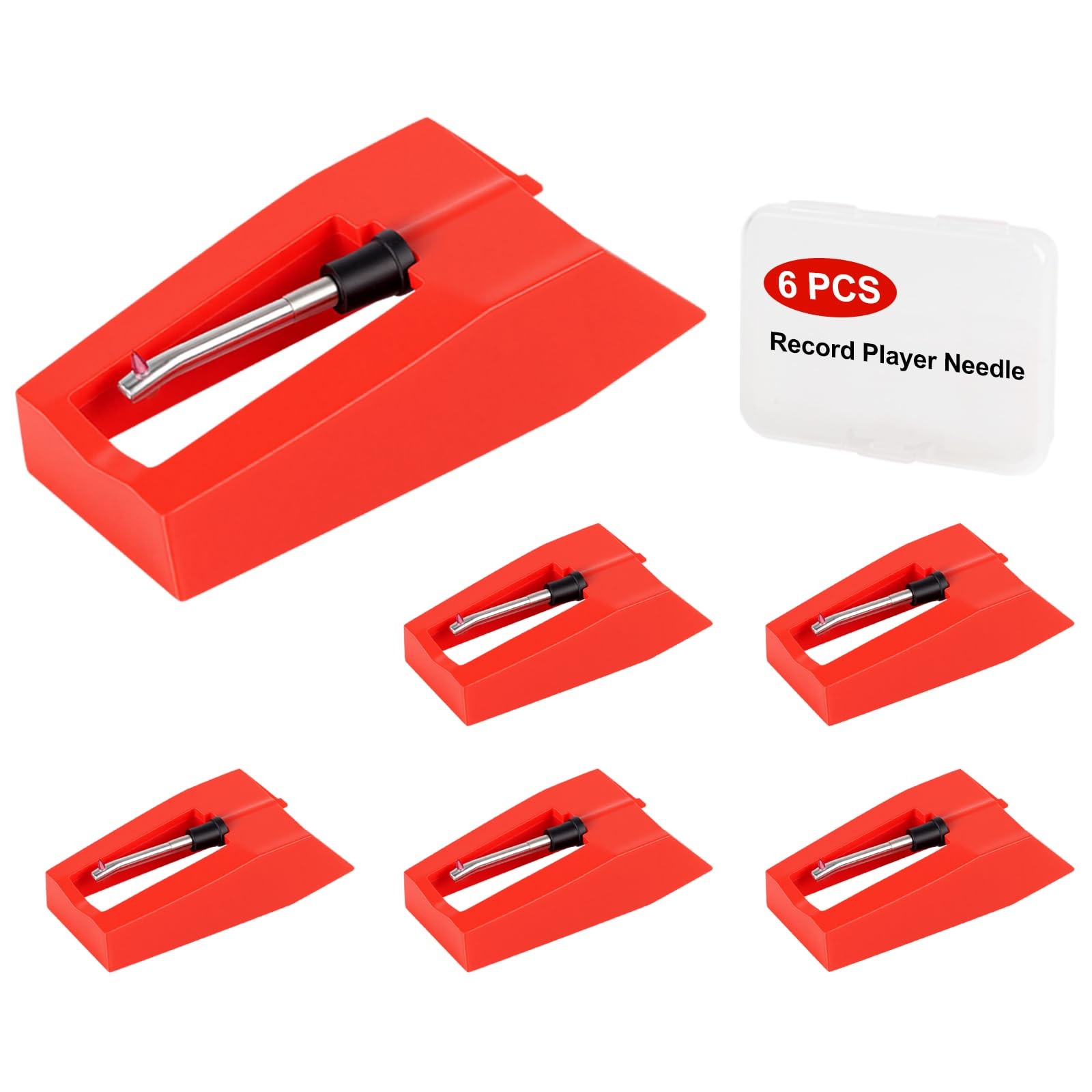 6 Pack Record Player Needle Replacement Crosley Victrola