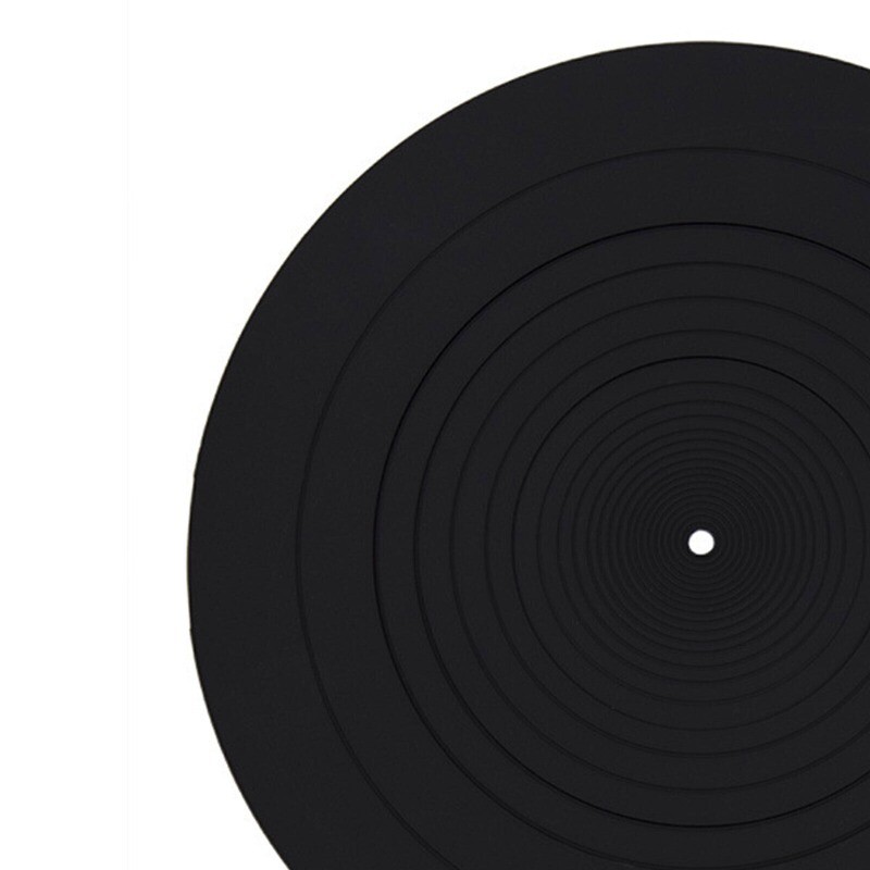 12″ Turntable Platter Mat Rubber Silicone Pad for All LP Vinyl Record Player BLK
