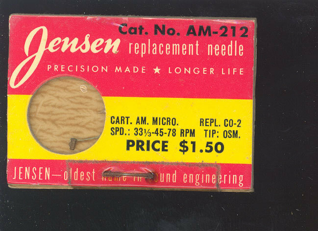 Jensen AM-212 American Micro. CO-2 needle – 33 45 78 rpm Osmium