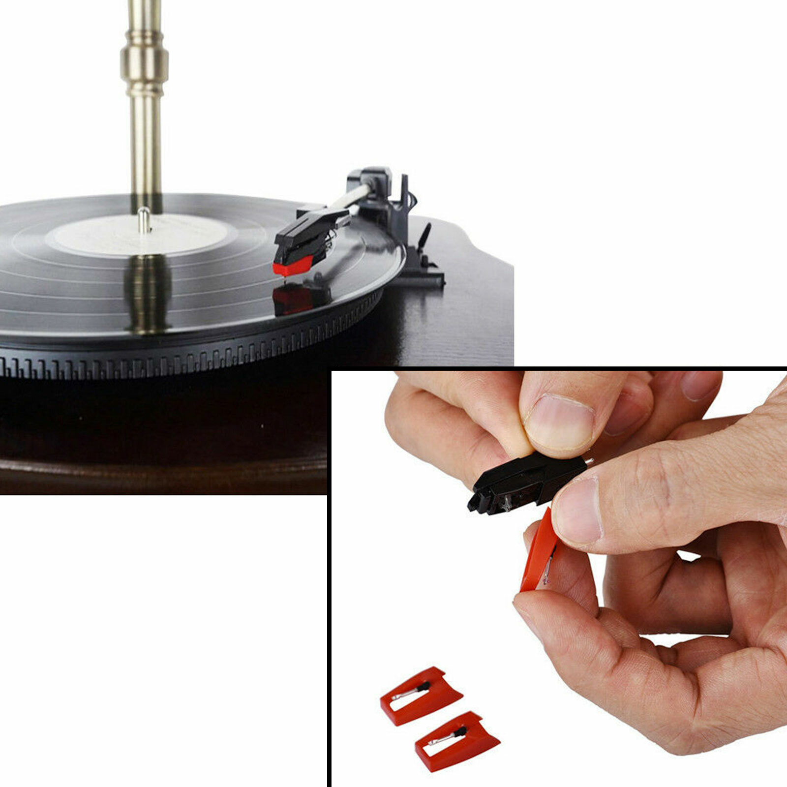 Vinyl Diamond Turntable Cartridge Needle Stylus for LP Record Player Photograph