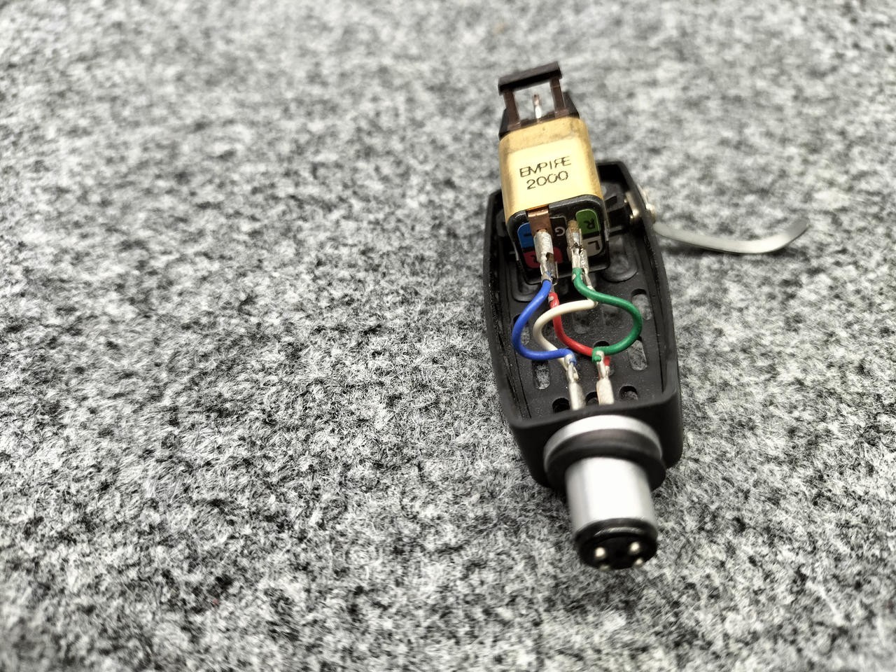 EMPIRE 2000 Moving Magnet MM Phono Cartridge with Headshell Tested Working USA