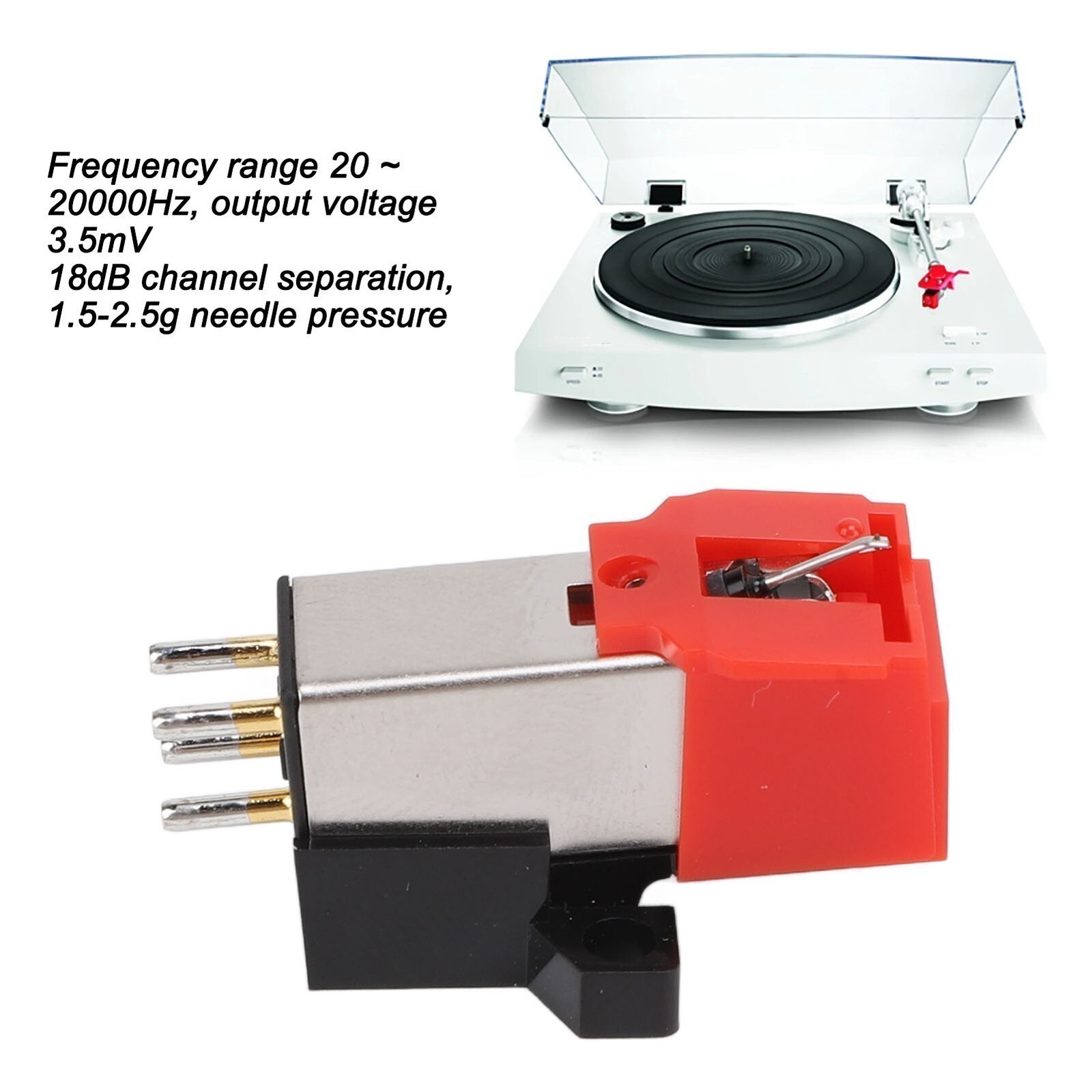 Dual Magnet Cartridge Moving Turntable Replacement Parts AT91R for LP3