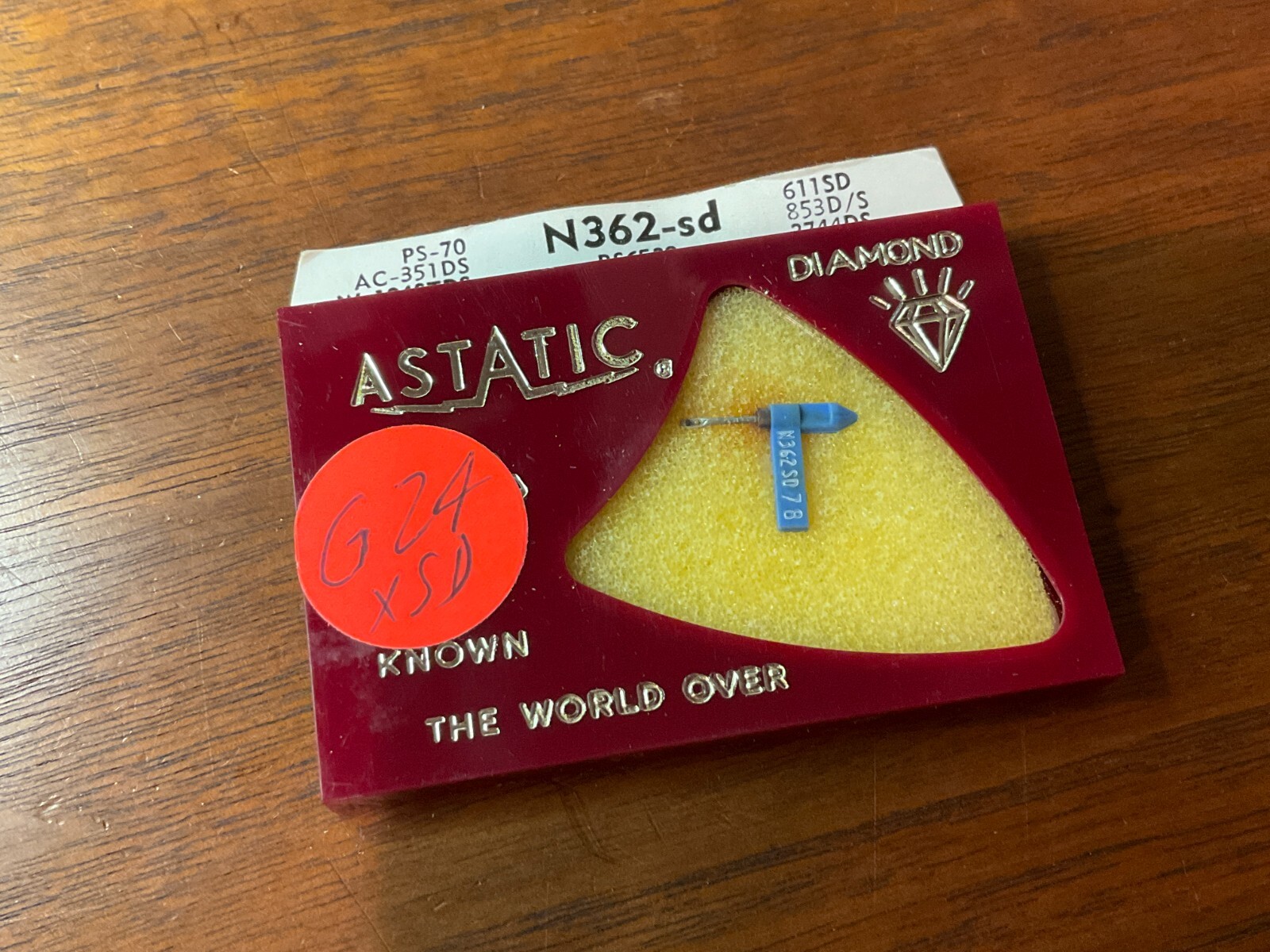 Astatic N362-sd PS-70 611SD 2744DS Diamond Needle .7 Mil 3 GE Sapphire Stereo