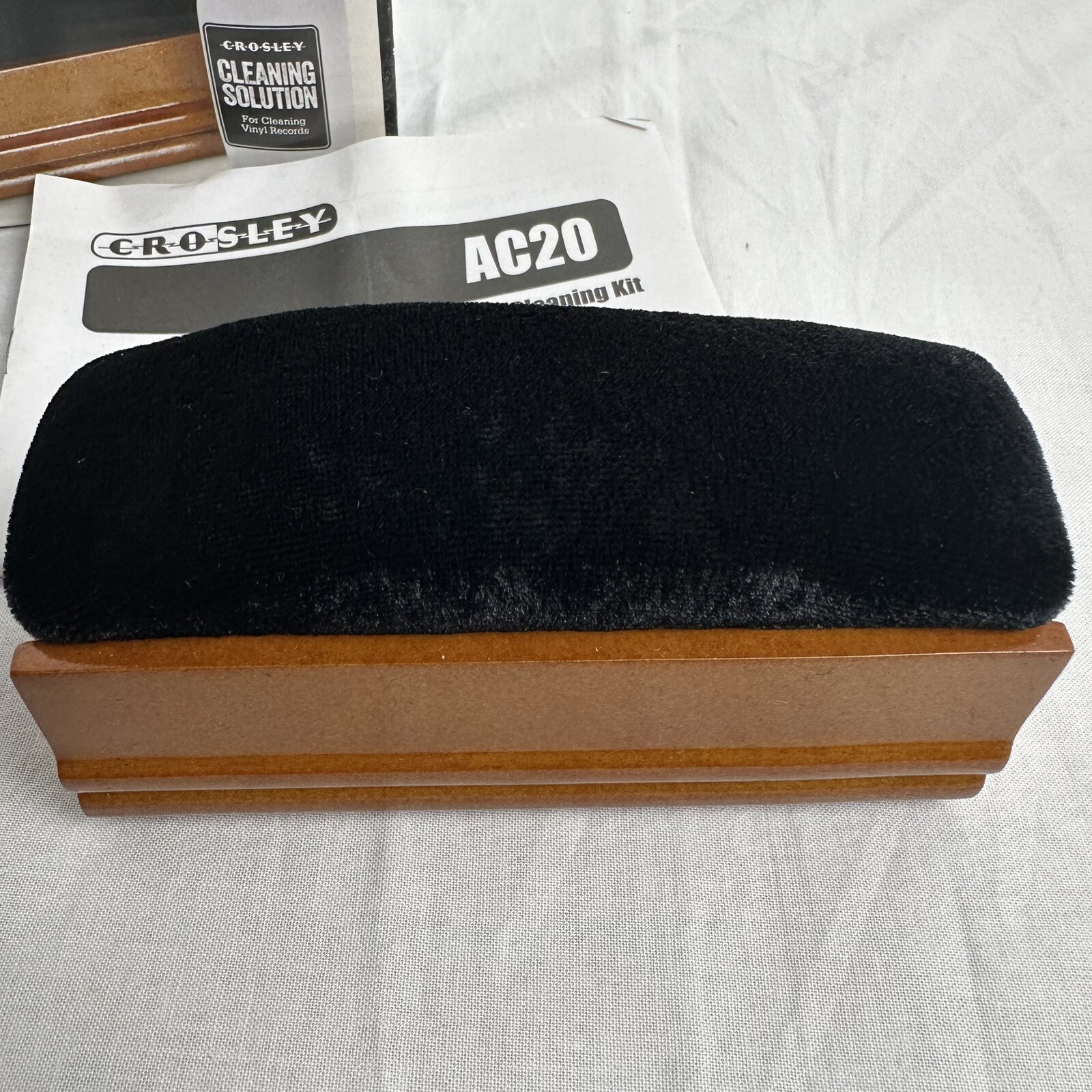 Crosley Record Cleaning Kit LP Vinyl Record Player Felt Brush Cleaning Solution