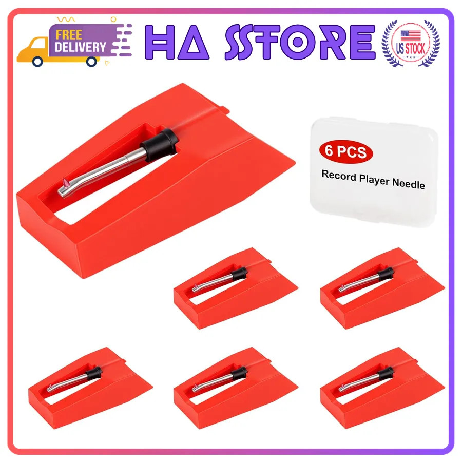 6 Pack Turntable Stylus Needle Replacement for Crosley Victrola ION Record Pl…