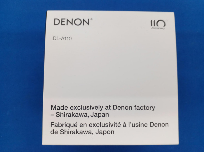 Denon DL-A110 MC Phono Cartridge Graphite Silver Headshell Used Japan